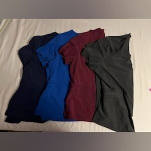 Cherokee Infinity, Scrub Top & Scrub Pants Set, Size 2X & 2X Tall, Burgundy
